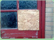 boarded up Carterton